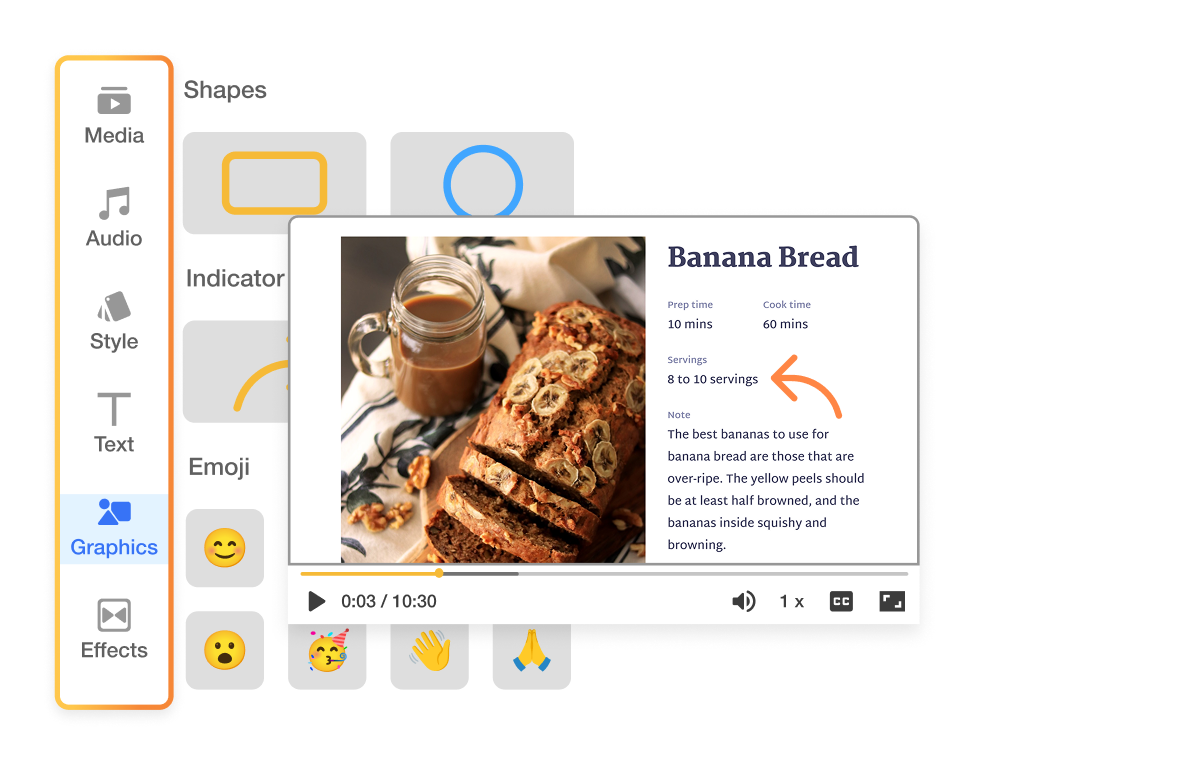 PDF to video converter adding voiceover, visuals, and animations to make PDF content engaging and fun